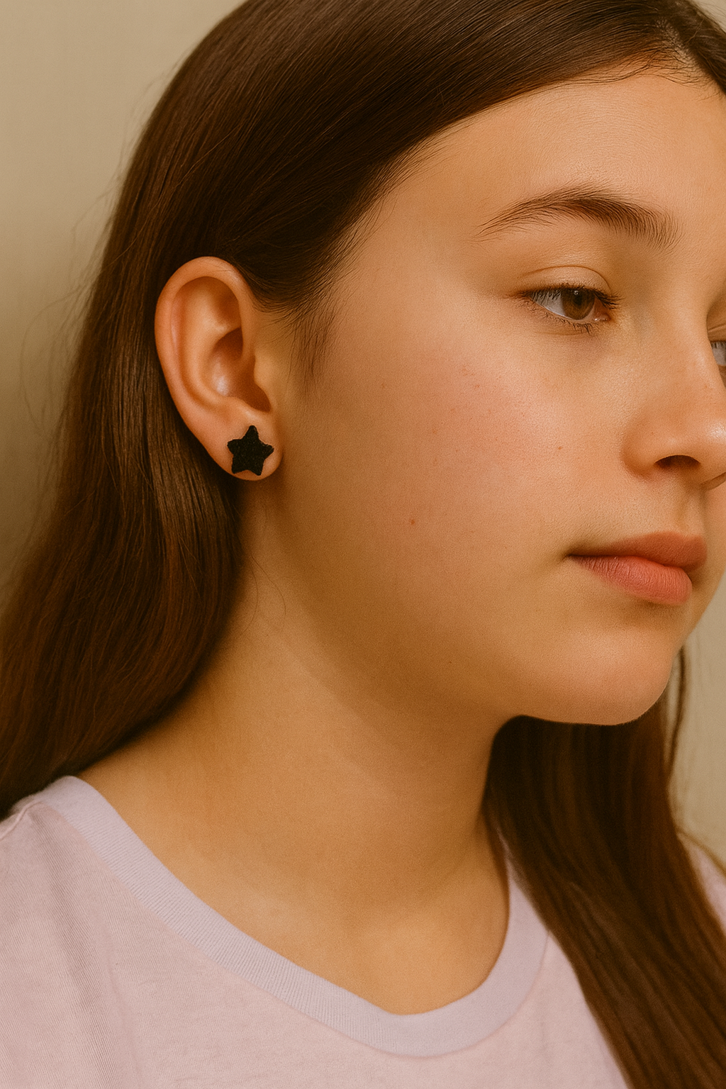 Velvet Star Stud Earrings - old-brai