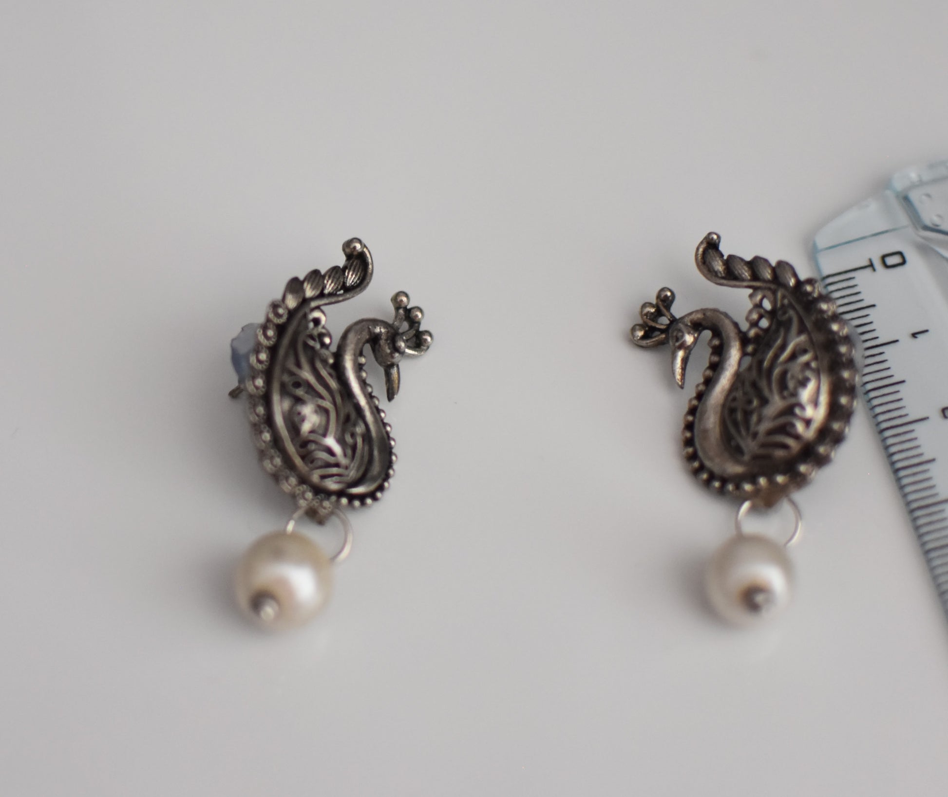 brai-glitz-Antike Pfauen-Ohrringe	schmuck damen schweiz /suisse/svizzera-genf-zürich-basel- bern-luzern					