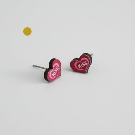brai-glitz-Kleine Holzohrstecker	schmuck damen-bijoux femmes-schweiz/suisse/svizzera- genf-zürich-basel- bern	