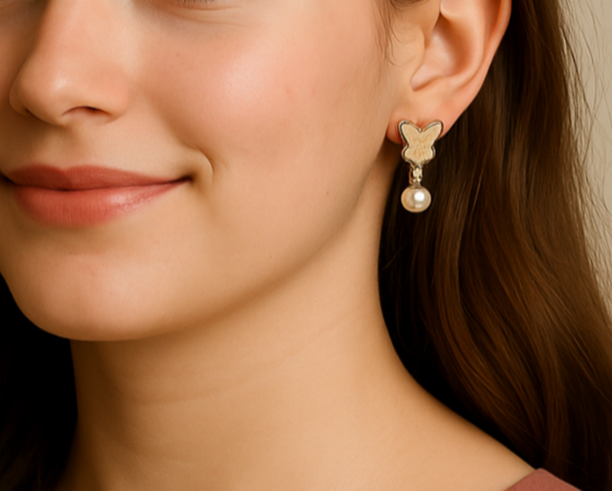 brai-glitz-	Schmetterlings-Perlen-Ohrringe	schmuck damen bijoux femmes schweiz/suisse/svizzera-genf-luzern-st. gallen -winterthur-zug -thun						