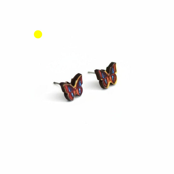 brai-glitz-Tiny Wooden Stud Earrings	geneva-swiss-suisse-schweiz-svizzera