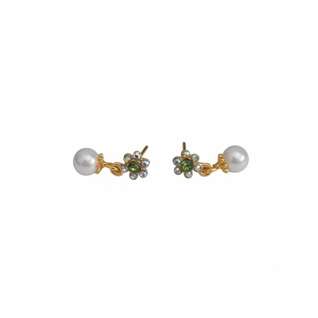 brai-glitz-Ohrhänger mit Blumen und Perlen schmuck damen -bijoux femmes-schweiz/suisse/svizzera- genf-zürich-basel- bern			