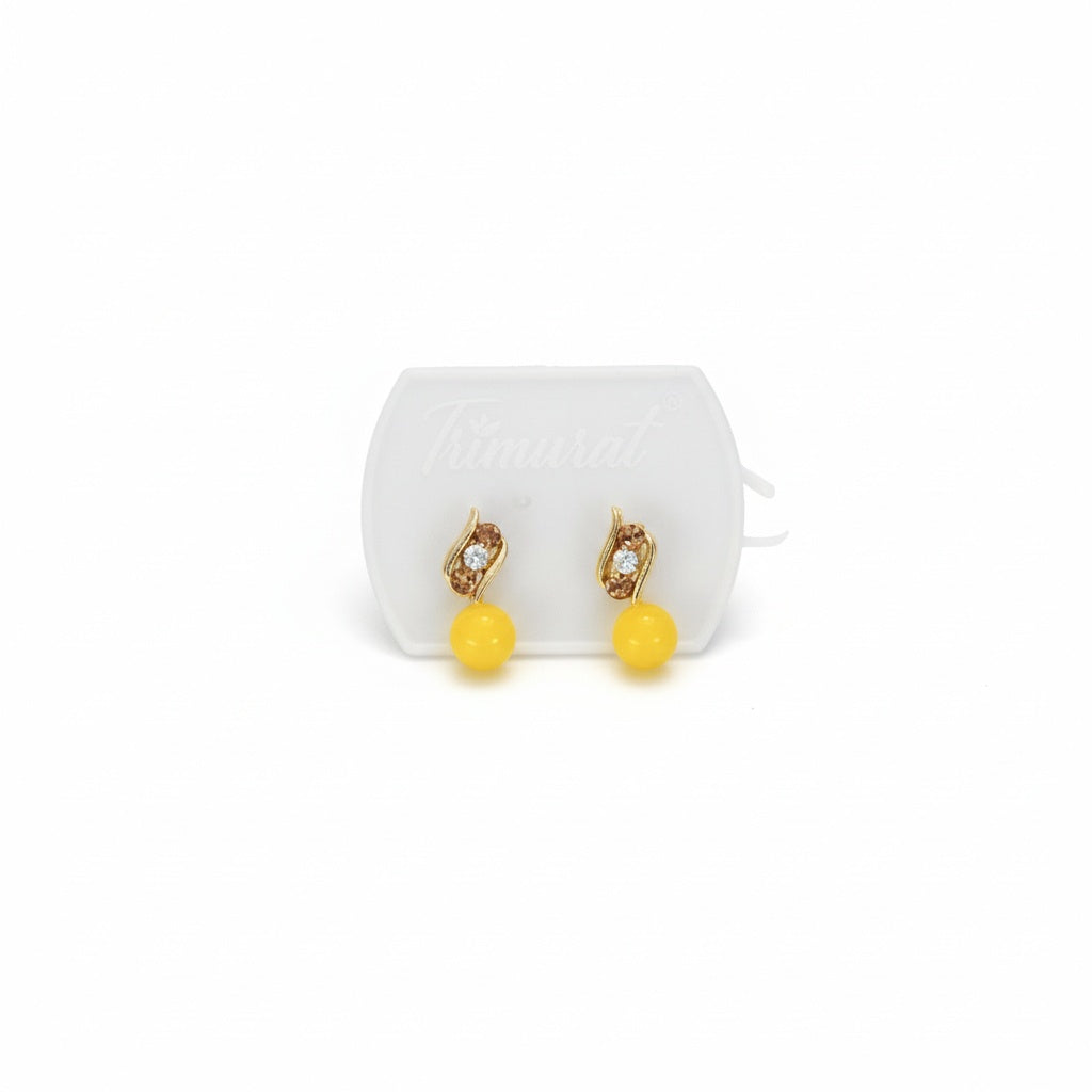 brai-glitz-	Ohrstecker mit Trimurat-Motiv	schmuck damen schweiz /suisse/svizzera-genf-zürich-basel- bern-luzern					