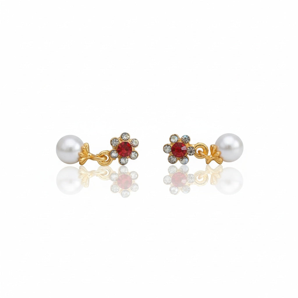 brai-glitz-Ohrhänger mit Blumen und Perlen schmuck damen -bijoux femmes-schweiz/suisse/svizzera- genf-zürich-basel- bern			