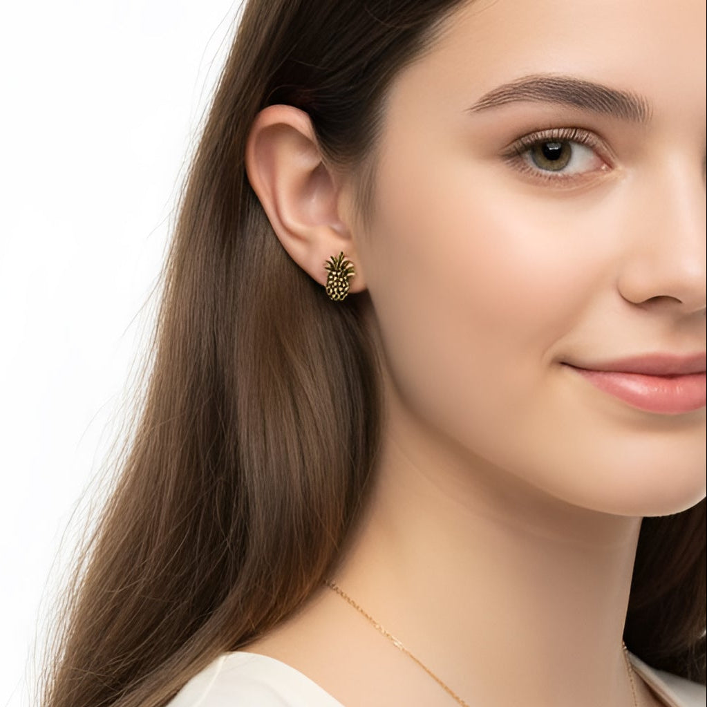 brai-glitz-	Kleine Ohrringe in Antikgold-Optik/bijoux femme	schmuck damen schweiz/suisse/svizzera- genf-zürich-basel- bern				