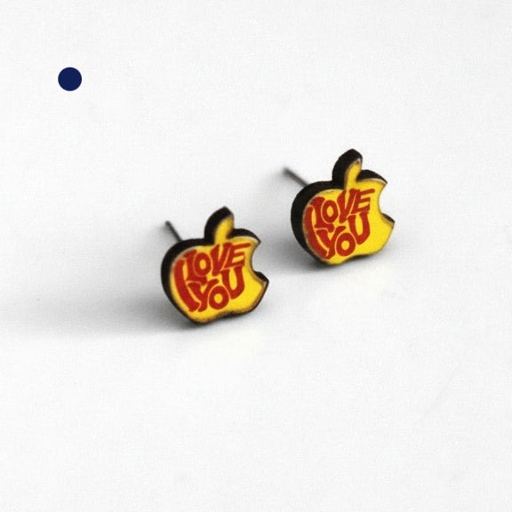 brai-glitz-Kleine Holzohrstecker	schmuck damen-bijoux femmes-schweiz/suisse/svizzera- genf-zürich-basel- bern		