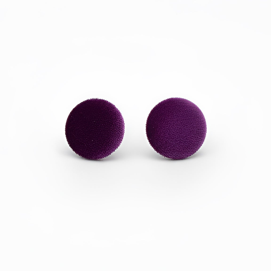 brai-glitz-	Boucles d'oreilles bouton velours	 bijoux  femme suisse/schweiz/svizzera-montreux-yverdon les bains-vaud